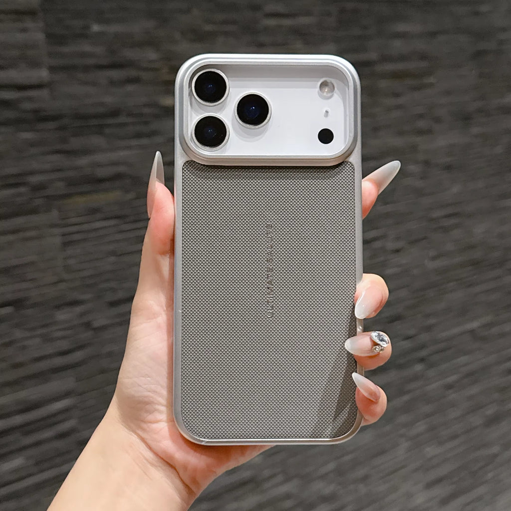 High End Business Leather Magnetic Sle Phone Case for  17 Pro Max 17 Air Plating Frame Shockproof Protection Cover MB