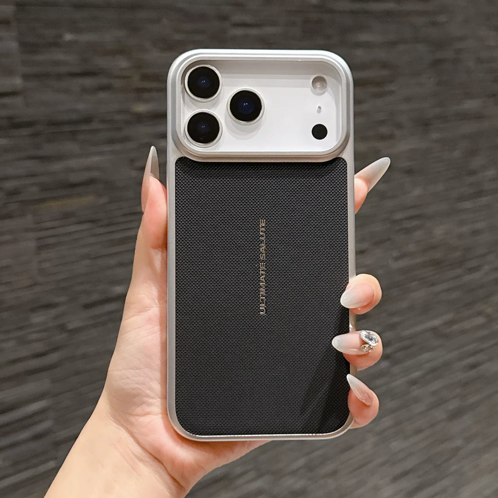 High End Business Leather Magnetic Sle Phone Case for  17 Pro Max 17 Air Plating Frame Shockproof Protection Cover MB